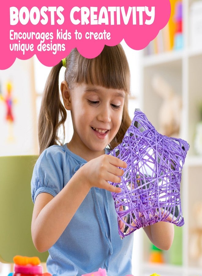 Playbees Playbess 3D String Art Kit for Kids - DIY Light-Up Craft with 20 Multicolor LED Lights - Creative Activity for Girls & Boys Ages 6+ - Fun Gift for Fall, Halloween, Birthdays & Year-Round Play - Image 3